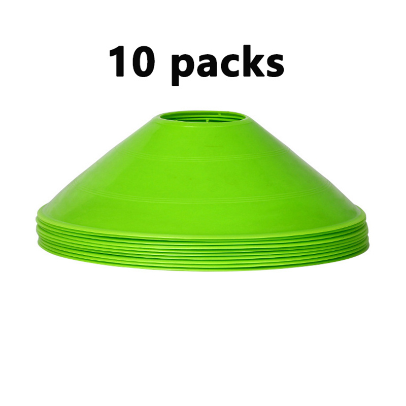10 Stuks Kegel Set Voetbal Trainingsapparatuur Voor Kid Pro Disc Kegels Agility Oefening Obstakels Vermijden Sport Training Accessoires: Bordeaux