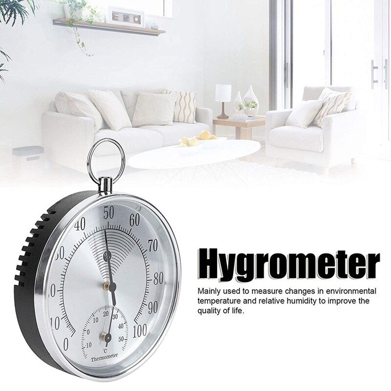 Termómetro analógico para interiores y exteriores, higrómetro, medidor de temperatura y humedad, HT9100