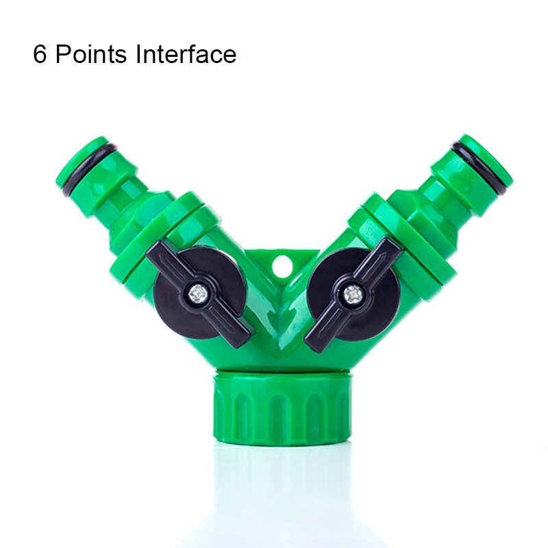 Garden Hose Splitter 2 Way Y shape Connector Hose Adapter Gardening Supplies MYDING: 6 point