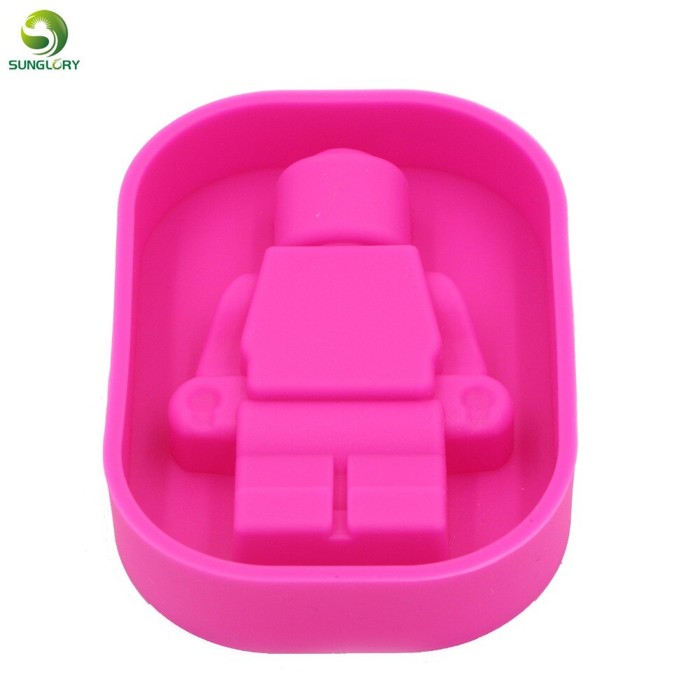 Silicone Robot Mold Ice Cream Tubs Robots Ice Cream Maker Mold Silicone Trays Mold Baking Tools Bar Ice Cube Mold Kitchen Gadget