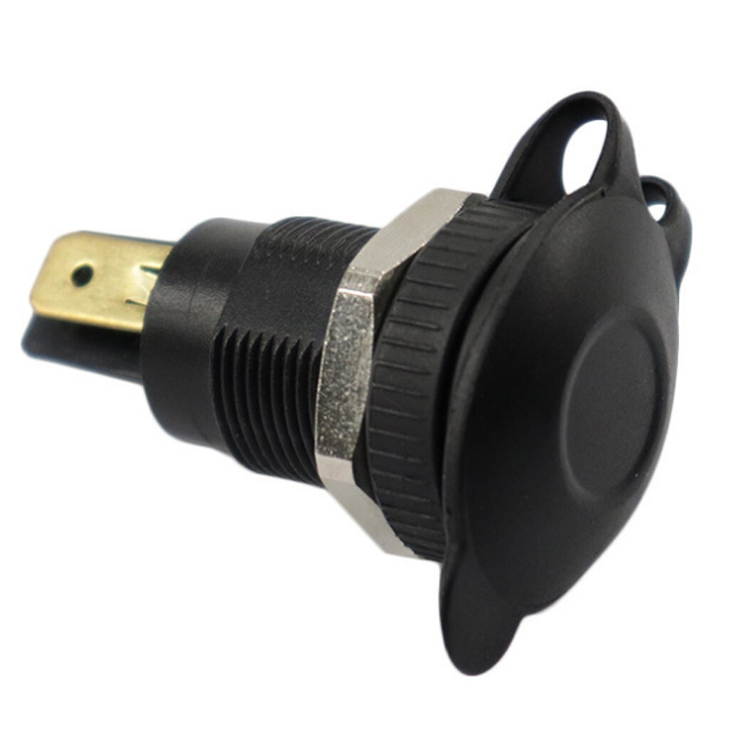 European Standard Charger Socket Power Outlet Marine Hardware ABS Plastic Power Source Socket for Boat Motor Home Black