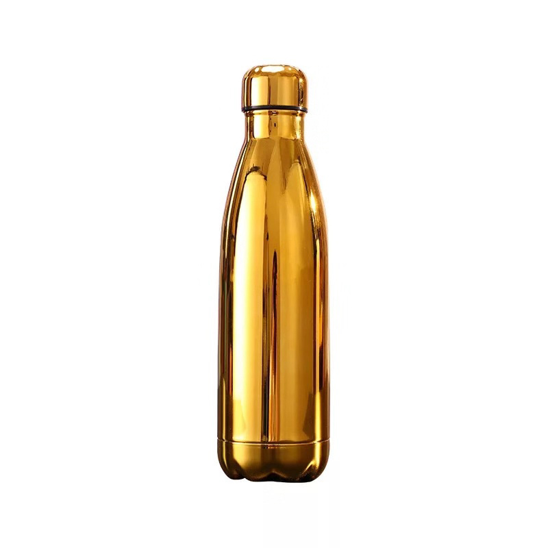 logo personalizzato 500ml borraccia sportiva thermos bottiglia in acciaio inox thermos tazza bottiglia per tazze d'acqua: Personalizzazione del logo / Oro