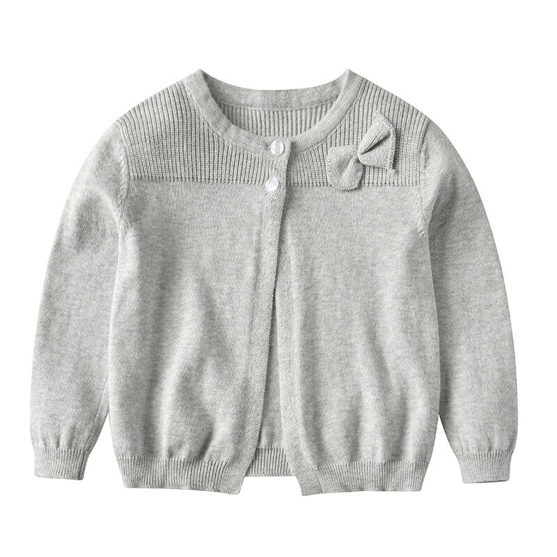 1-5yrs Gray Girls Sweater Cardigan Single Button Spring Outerwear Boys Jacket for 1 2 3 4 5 Year Old Kid Clothes 185063: Gray / 3T