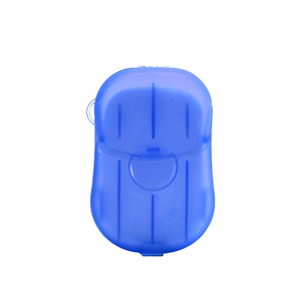 20 piezas de papel para jabón de manos, Mini láminas aromáticas desechables para jabón espumoso, por caja: Blue
