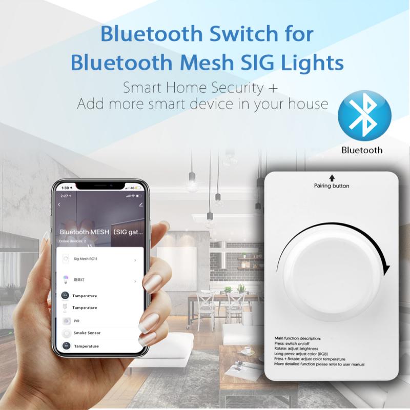 Tuya Smart Home Bluetooth Bulb Remote Control Wireless Gateway Control Brightness Smart Life Bluetooth MESH (SIG) Gateway SIG