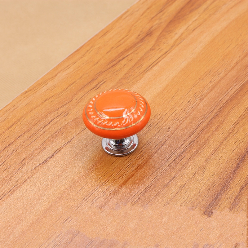 35mm fargerike keramiske runde skapknotter dørhåndtak skapskap skuff garderobemøbler håndtak knotter