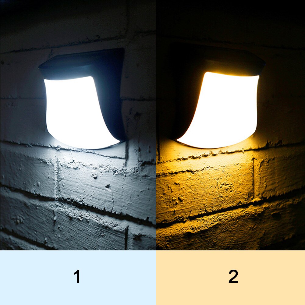 Hegn natlampe 1 stk udendørs pære lampe 3- led væglamper hjemme støvtæt solcelledrevet 2v 160ma væglamper praktisk
