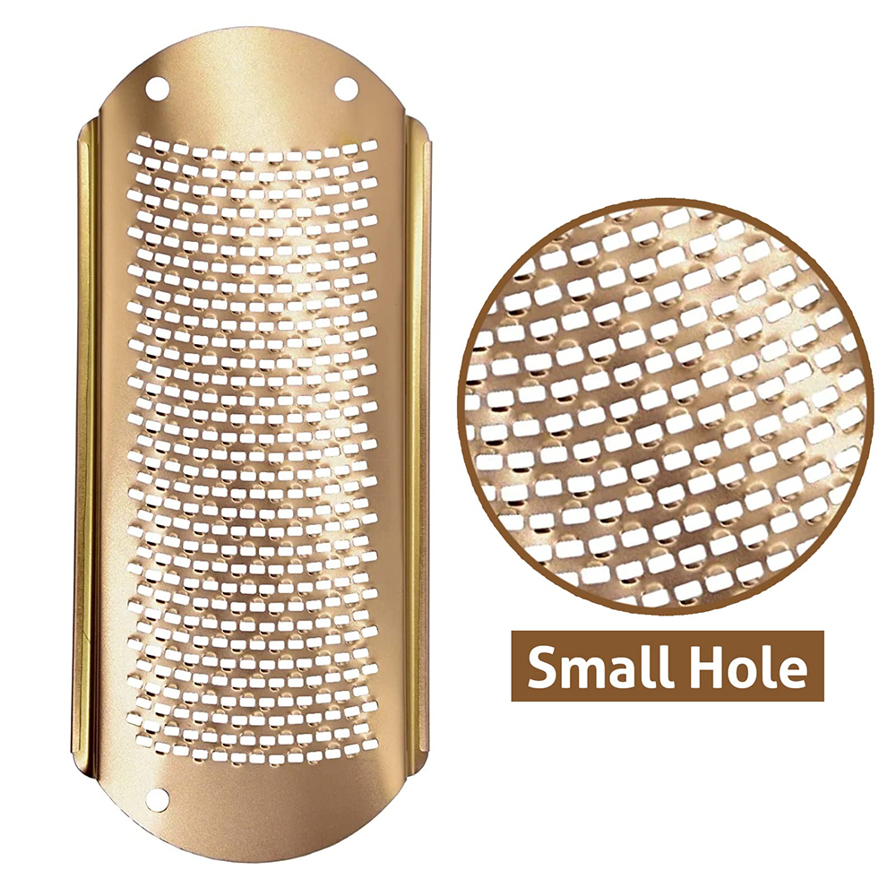 Foot File Callus Remover Tools for Dead Dry Skin Removal Salon Home Pedicure Tool Feet Rasp Callus Remover Heels Grater Scraper: Gold