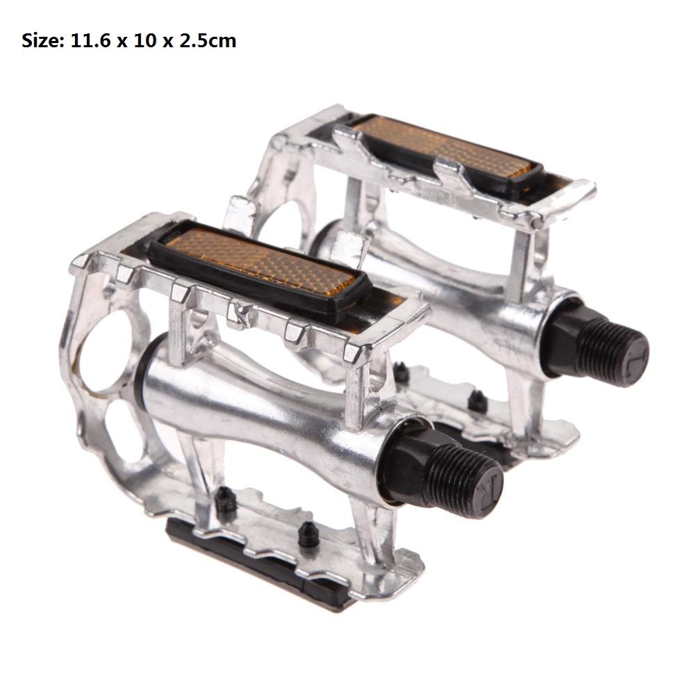 1 par BMX MTB aleación de aluminio bicicleta de montaña ciclismo 9/16 "pedales planos bicicleta de pedales accesorios piezas de bicicleta