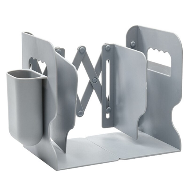 Verstelbare Boek Houder Boekensteunen Met Pen Houder Studenten Bureau Tijdschrift Bestand Houder Organizer Office Boek Stand Rack: Default Title