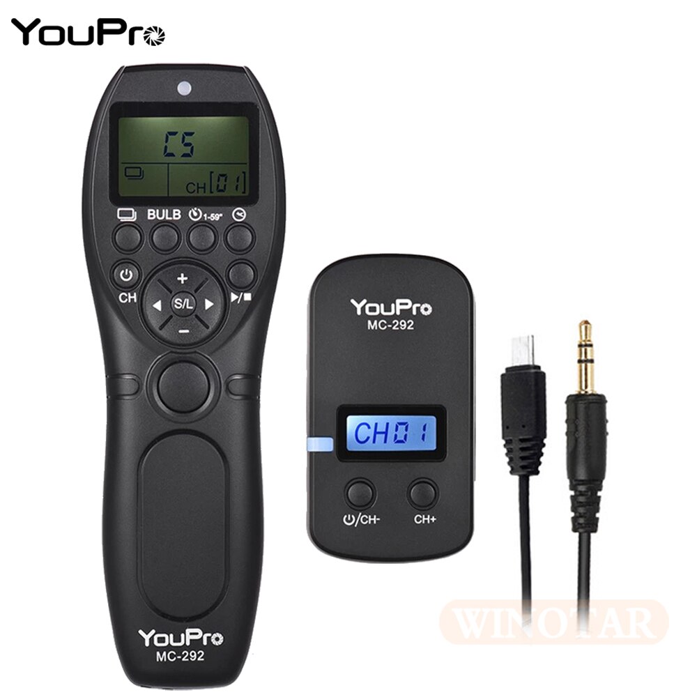 Youpro MC-292 S2 Draadloze Sluiter Timer Afstandsbediening Voor Sony A58 NEX-3NL A7 A7R A7S A7RII A3000 A5000 A5100 A6000 HX300