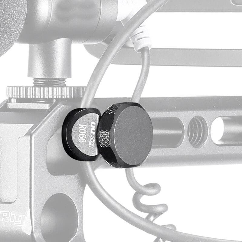 UURig R066 Universal Camera HDMI Cable Clamp Lock Type C Microphone Cable Clip Clamp 1/4 Screw Mount