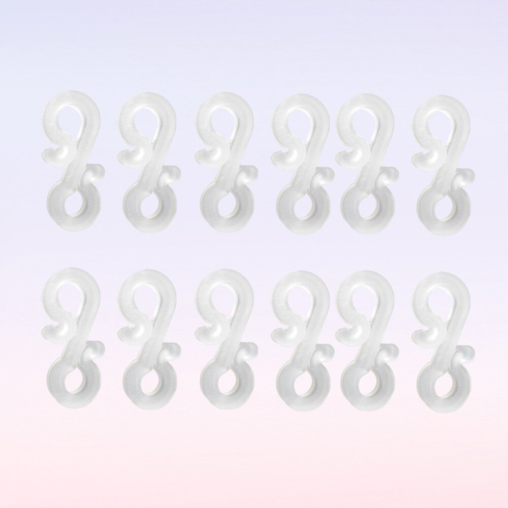 48Pcs Hange Kerst S Decoratieve Outdoor Wit Plastic Gutter Haken Clips Voor String Fairy