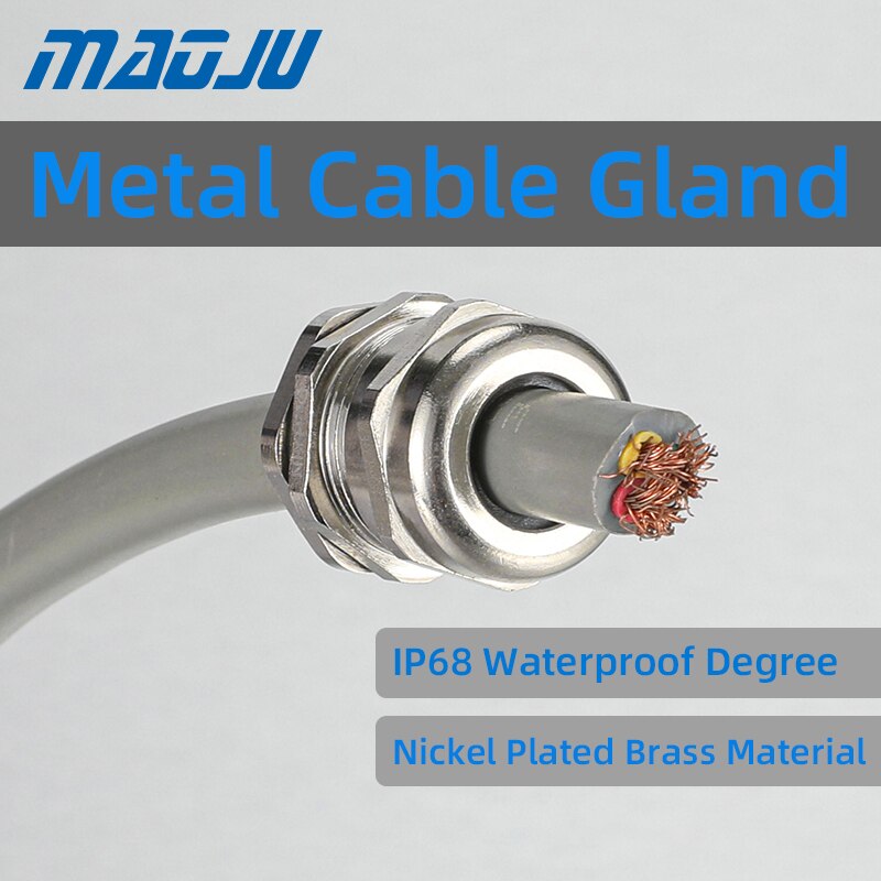 1 PIÈCES PG7 PG9 PG11 PG13.5 PG16 PG19 Métal Câble Serre-câbles M12 M16 M18 M20 M22 M25 IP68 CE Presse-Étoupe En Laiton Connecteur De Fil