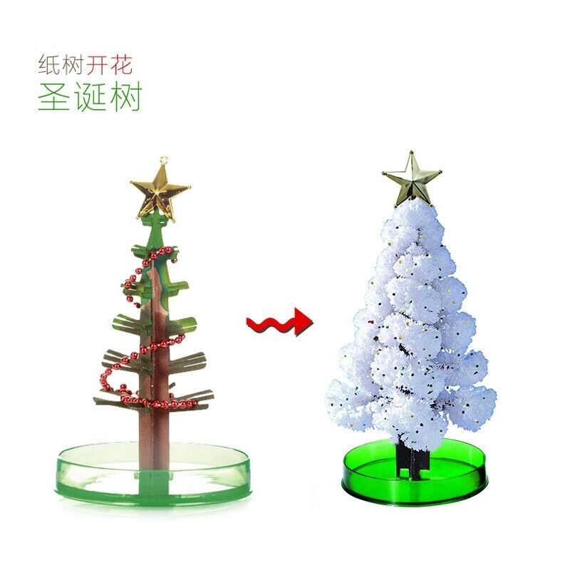 Árbol mágico para niños y niñas, cristal divertido, de Navidad: White Christmas Tree