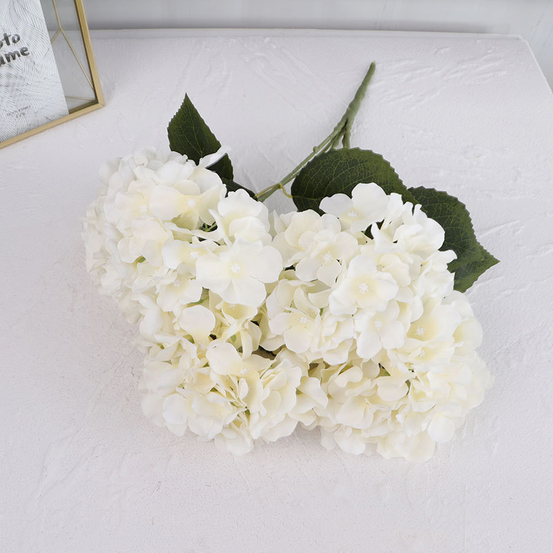 Ramo de hortensias artificiales, hortensias de seda, ramo de novia de boda DIY, decoración de jardín y oficina, arreglo floral