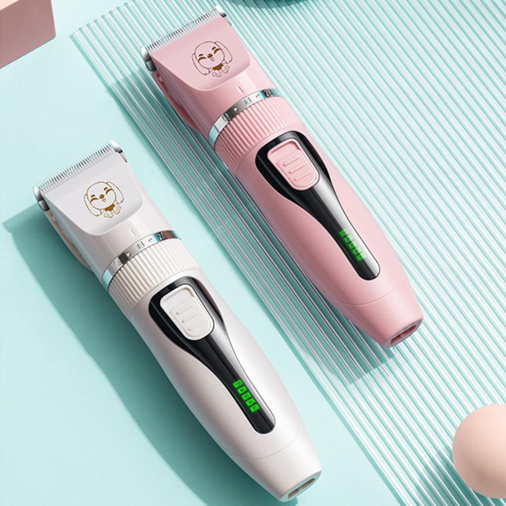 Pet Hair Remover Rechargeable Easy Operation Pet Hair Clipper Stainless Steel 1 Set Mini Electric Pet Hair Trimmer