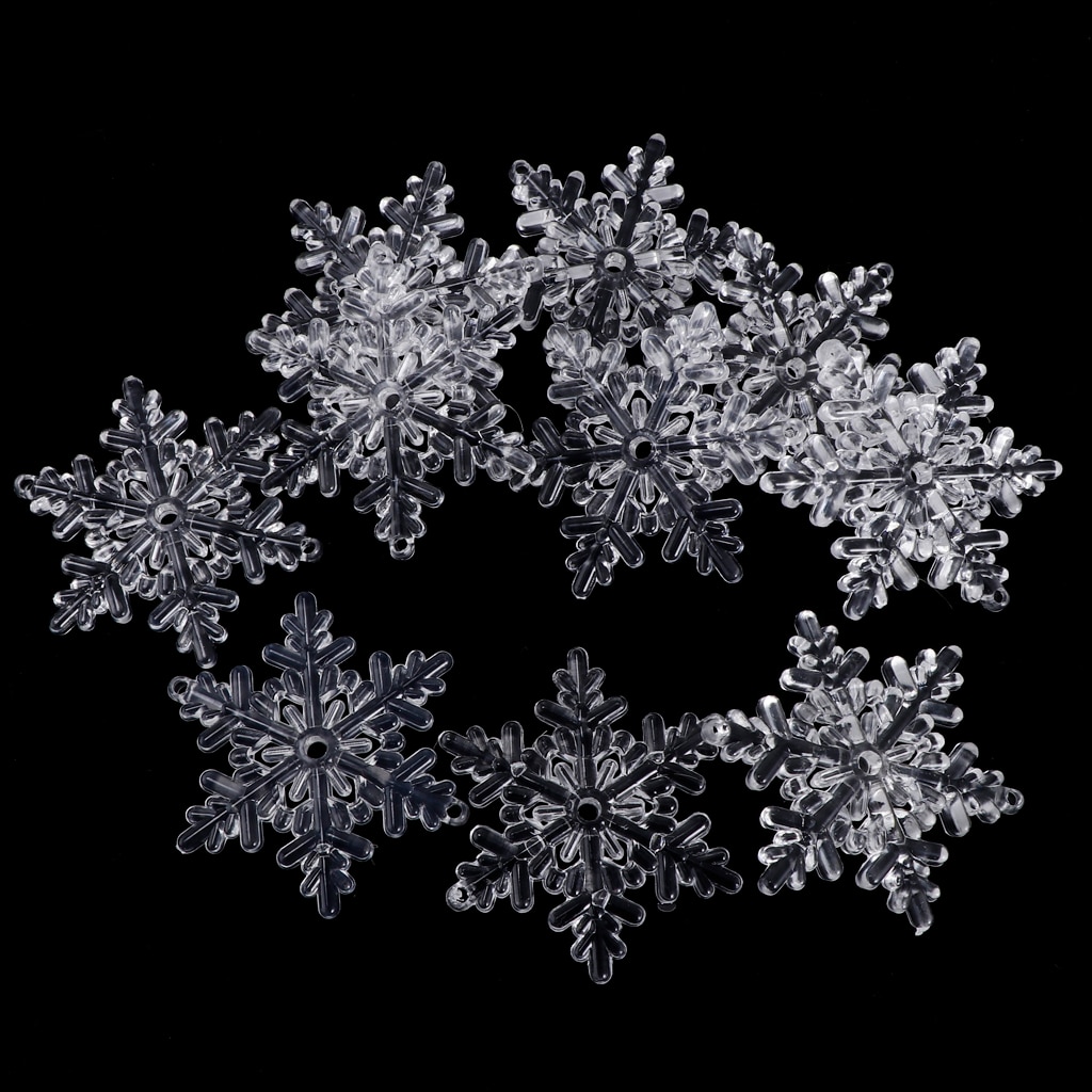 Acryl Crystal Clear Sneeuwvlok Opknoping Ornamnets Kralen Gordijn Hangers Thuis Bruiloft Decoratie