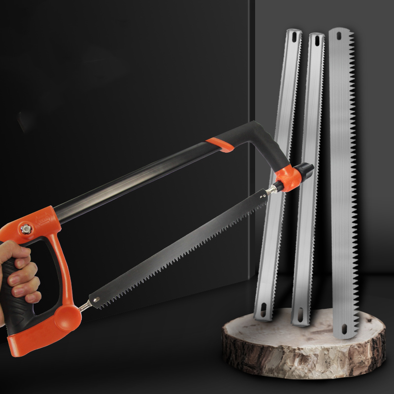 Sierra para metales de acero rico en carbono, hoja de sierra para carpintería de 300mm usada a mano, herramientas de hoja de sierra de Metal de dientes finos de un solo y doble cara