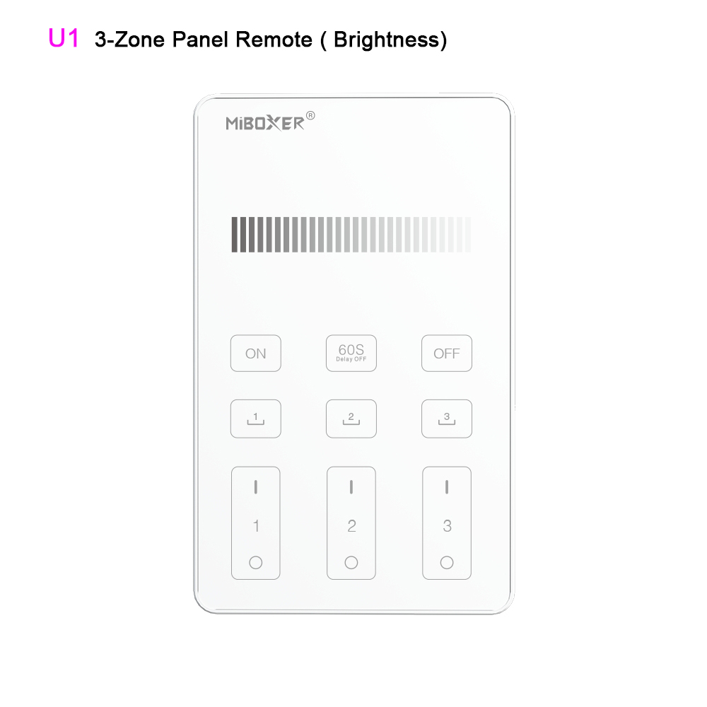 MiBoxer 2,4G Dimmpanel Fernbedienung einfarbiger Schalter schwach Helligkeitsregler K4 K1 k2 K2S K3 K3S Y1 B1 B5 U1 drücken3 drücken3-2: Lila