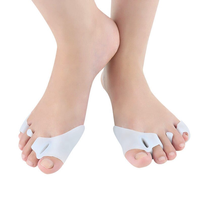 Separatore punta punta in Silicone morbido a tre fori per punta valgo correzione punta separatore infermieristica avampiede Pad