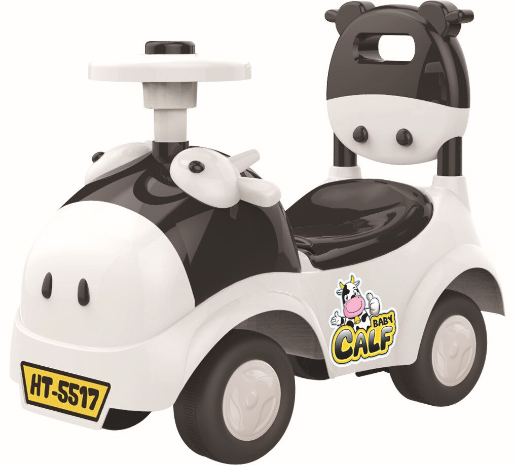 Infants Baby swing car with Music Steering Wheel Bobby Car Baby Four Wheel Glide Toy Baby Walker: BLACK