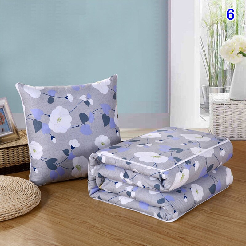 2 in 1 slaapdeken zachte comfortabele opvouwbare deken kussen quilt met rugkussen huisdecoratie bj