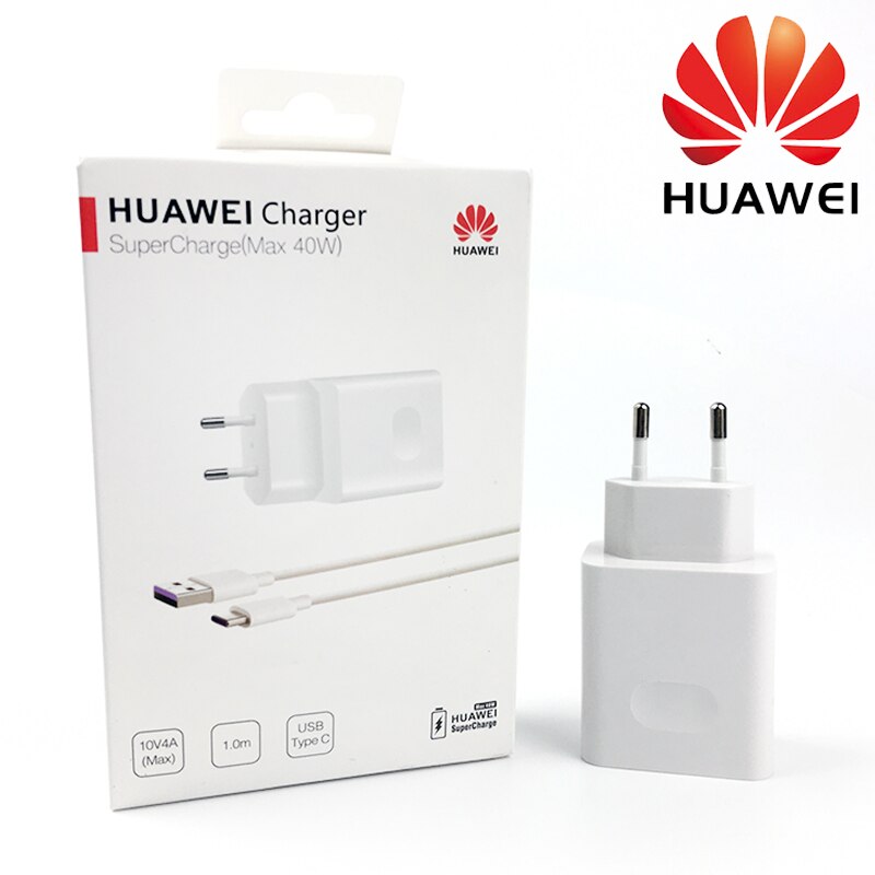 Huawei P30 zawodowiec szybka ładowarka oryginalna 40W 10 V/4A ue SuperCharge adapter usb 5A typ C kabel kumpel 20 10 zawodowiec Honor magia 2 Nova 5: ładowarka zestaw pudełko