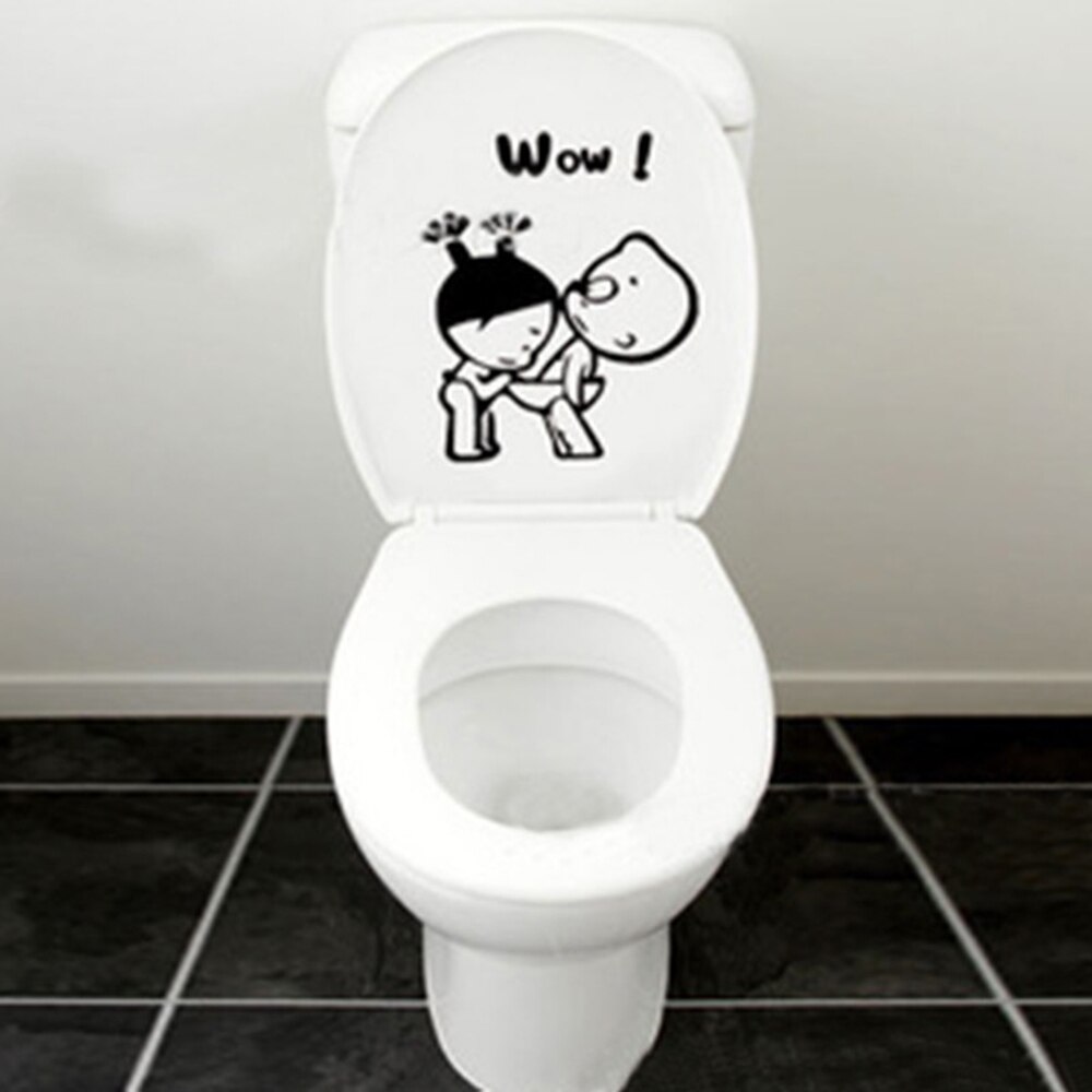 Bathroom Wall Stickers Toilet Home Decoration Removable Wall Decals For Toilet Sticker Decorative Paste Home Dropshiping