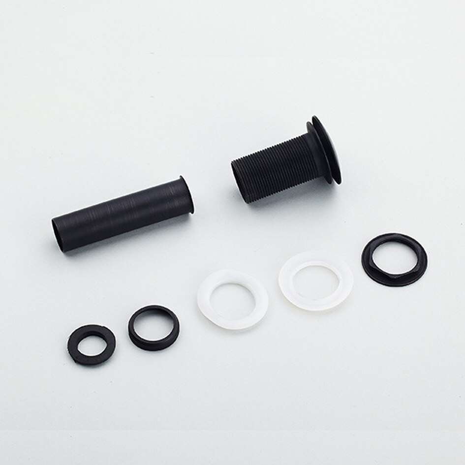 1pc Pop-up Waste Black Bronze Basin Sink Pop Up Drain Bathroom Vessel Sink Waste Drain with Overflow Faucet Water Drain