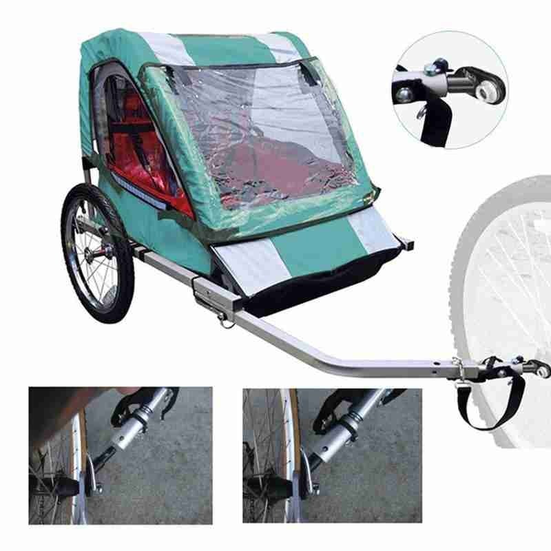 Universal cykel trailer linker cykel trailer hitch för baby husvagn barnvagn