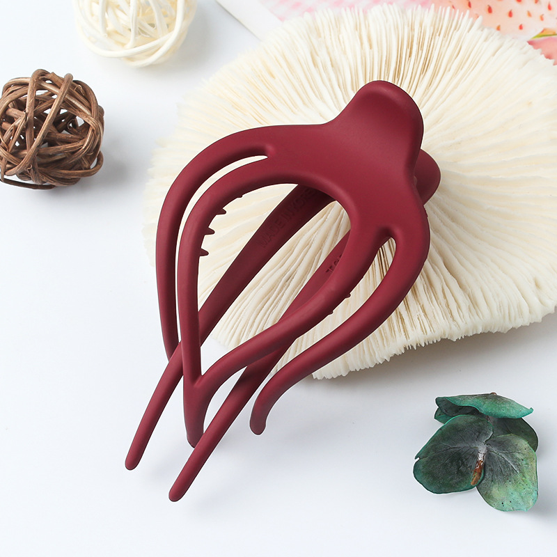 Pinzas para el pelo grandes para mujer, pinza de plástico acrílico con flor, garra de pasador con pico de pato, horquilla para niña, herramientas de peinado, accesorios para el cabello: Verde militar