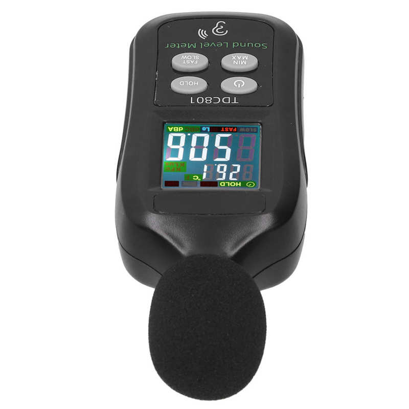 TDC801 Noise Decibel Tester LCD Display Digital Sound Level Meter Monitor 35dB-135dB Noise Tester