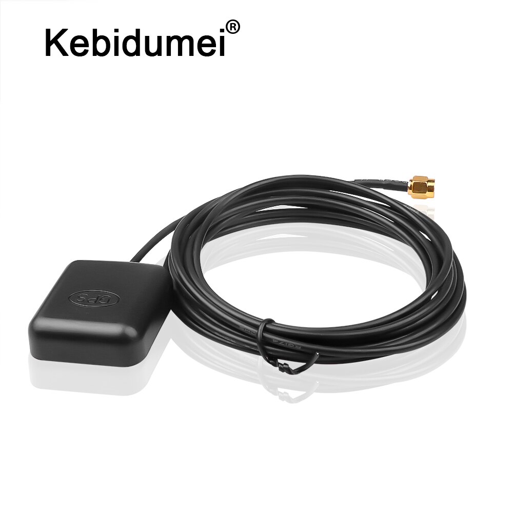 Kebidumei ricevitore GPS per Auto SMA Conector cavo 3M Antenna GPS adattatore per Antenna Auto per navigazione DVD telecamera per visione notturna