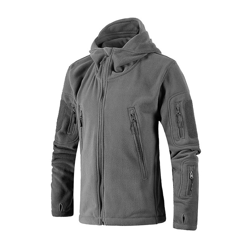 Unisex Outdoor Micro Polar Fleece Jackets Thermal Trekking Coat hiking camping hunting fishing heated travel Clothes Men