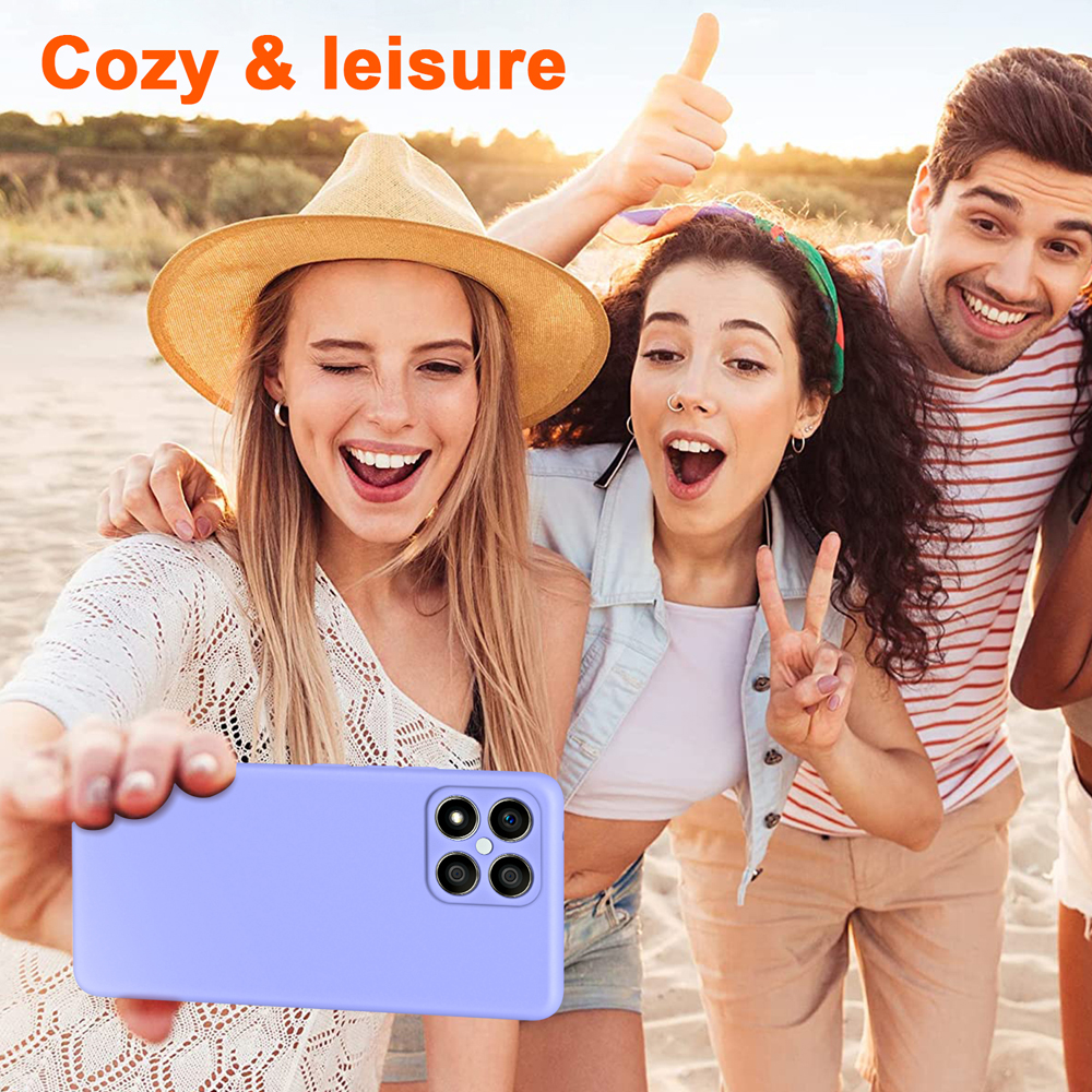 Coque de téléphone en Silicone liquide, étui arrière pour Honor X6 X6S X6A X7 X7A X8 X8A 4G 5G