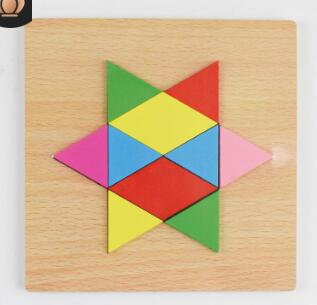 Iq hjärnteaser i trä pussel barn pedagogiskt tangram pussel spel för barn: Modell 14