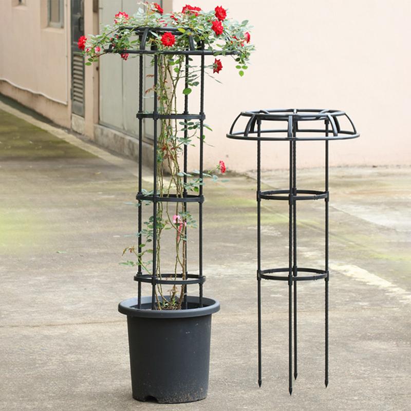 Blumenspalier für Kletterpflanzen, Himbeerspalier, regenschirmförmiges Rosenbüchenspalier, hohe Pflanzenunterstützung, freistehender Garten