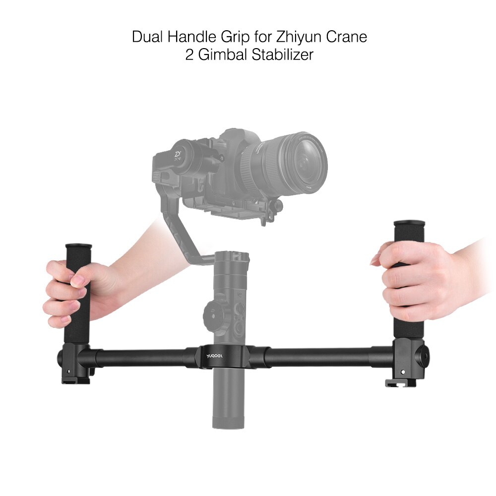 Andoer – stabilisateur de cardan Zhiyun Crane 2, support de guidon à double poignée en alliage d&#39;aluminium