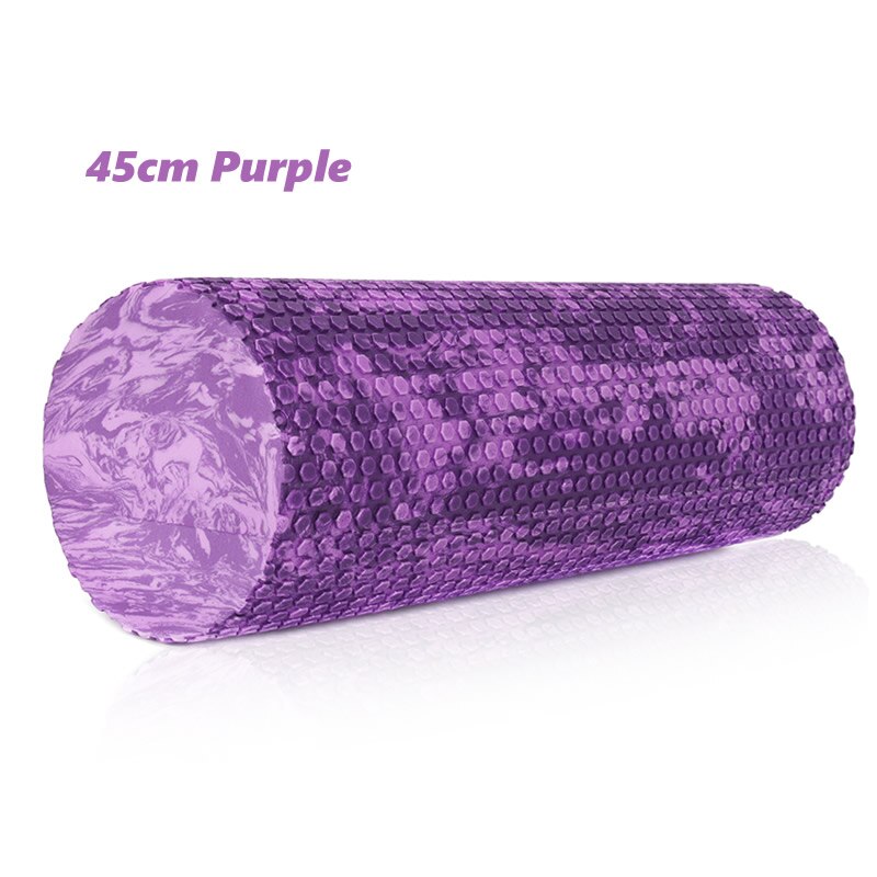 45/60CM Iridescent Cloud Yoga Foam Roller Pilates Block High-density Floating Roller GYM Fitness Body Massage Roller: Brown