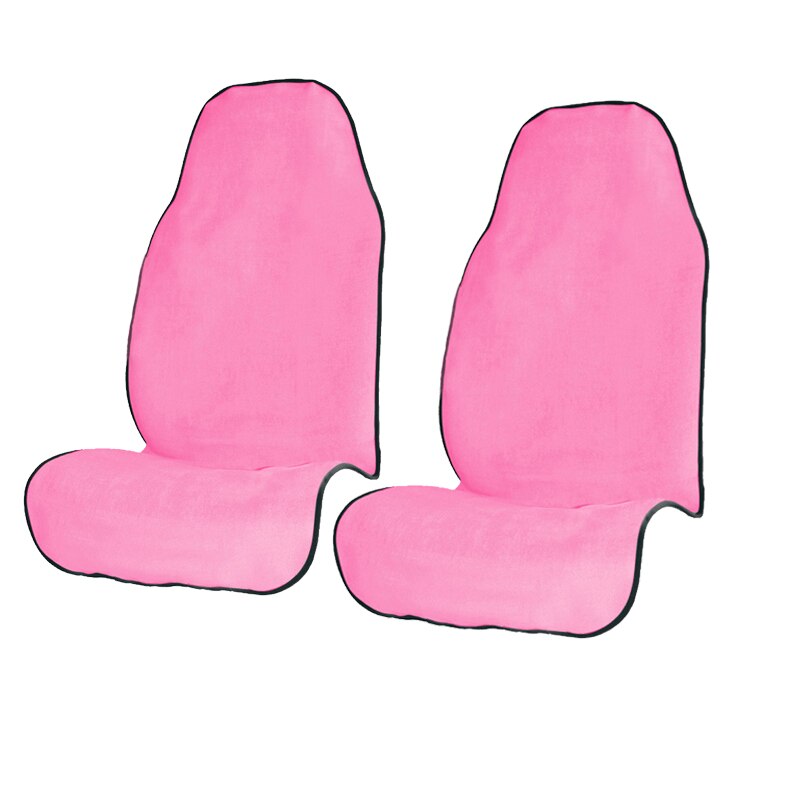 2pcs Sports Towel Seat Cushion Beach Mat Universal Fit All Car SUV Truck Seat Protector Send From USA: PINK--2pcs