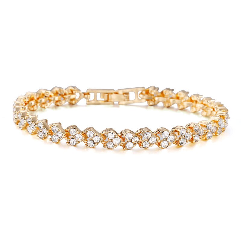 Modyle breloque AAA + rond zircon cubique Tennis Bracelet pour femme Pulseira classique mariage bijoux dame Bracelet