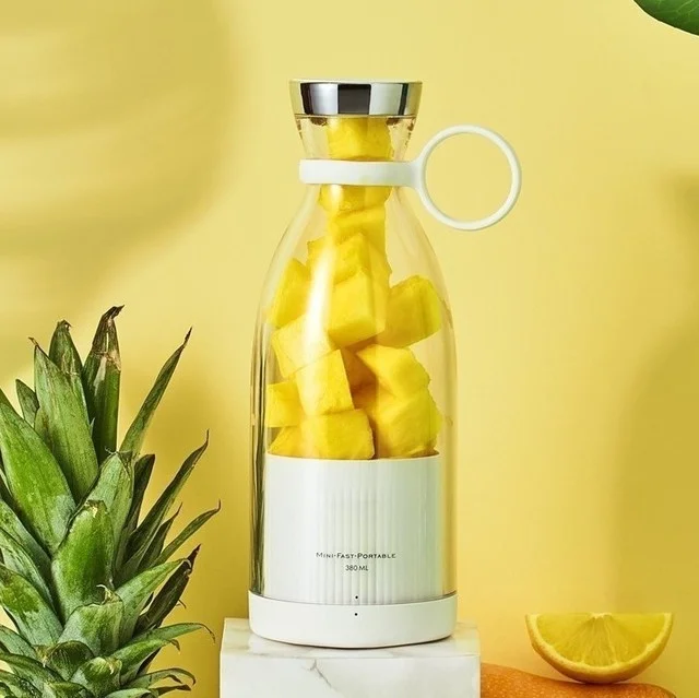 Draagbare Elektrische Juicer Blender Usb Mini Fruit Mixers Extractors Voedsel Milkshake Multifunctionele Sap Maker Smoothies Ijs Machine: Donker Kaki