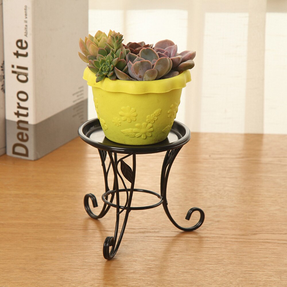 Small Mini Metal Plants Stand Pot Stand Flower Stand Succulent Flower Outdoor Pot Holder for Living Room Office Bedroom