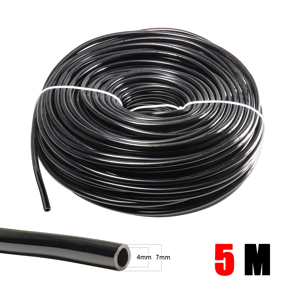 Garden Watering 4/7mm Hose PVC Micro Irrigation Pipe 1/4'' Tubing Irrigation Drip System Sprinkler Tube for Greenhouse Bonsai: 5M