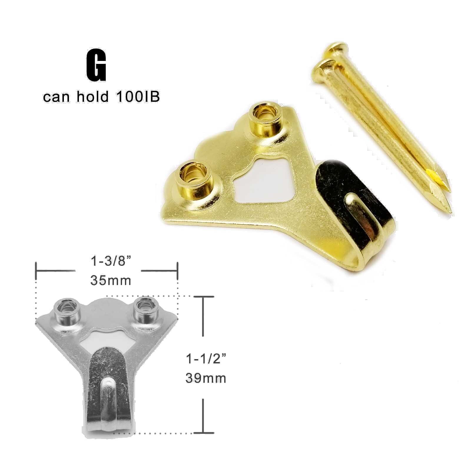 5Pcs 10 20 30 50 100IB Hoge Sterkte Stalen Metalen Foto Foto Olieverf Frame Spiegel Klok Haak Hanger hard Hout Effen Muur