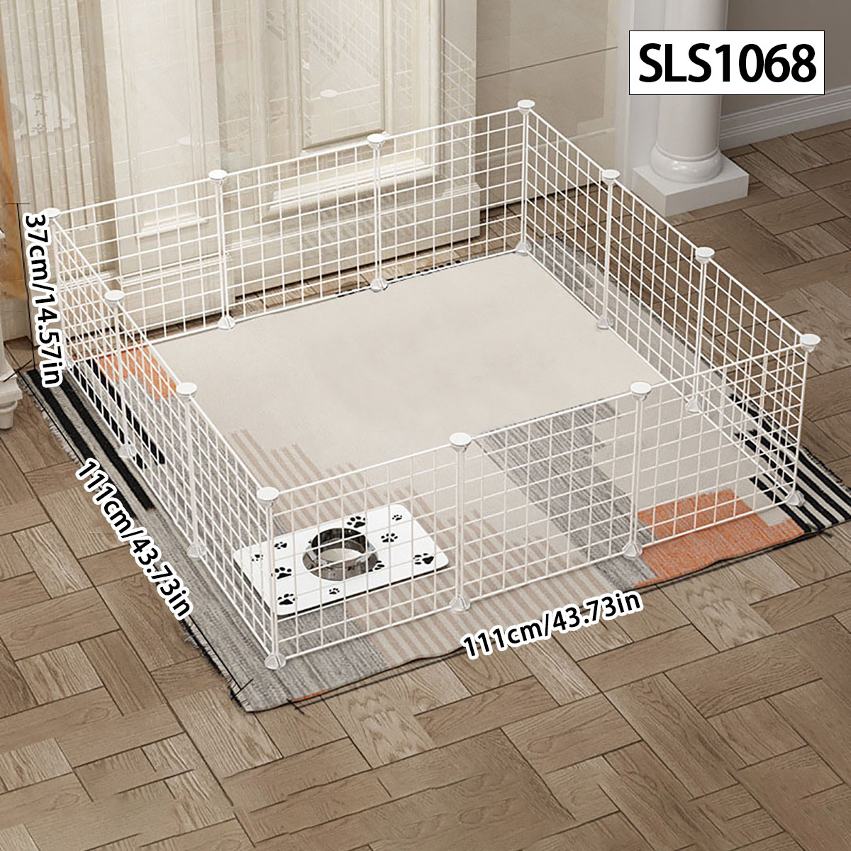Stylo pour chien clôture intérieure petit chien moyen Teddy maison isolation porte clôture garde-corps pour animaux de compagnie chat cage lapin cage: Rouge