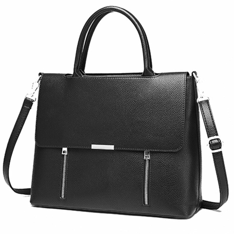Mallette en Cuir Femme affaires sacs de bureau pour femmes sac de travail 13.3 "pochette d'ordinateur Bolso Trabajo Mujer Cartable Cuir Femme