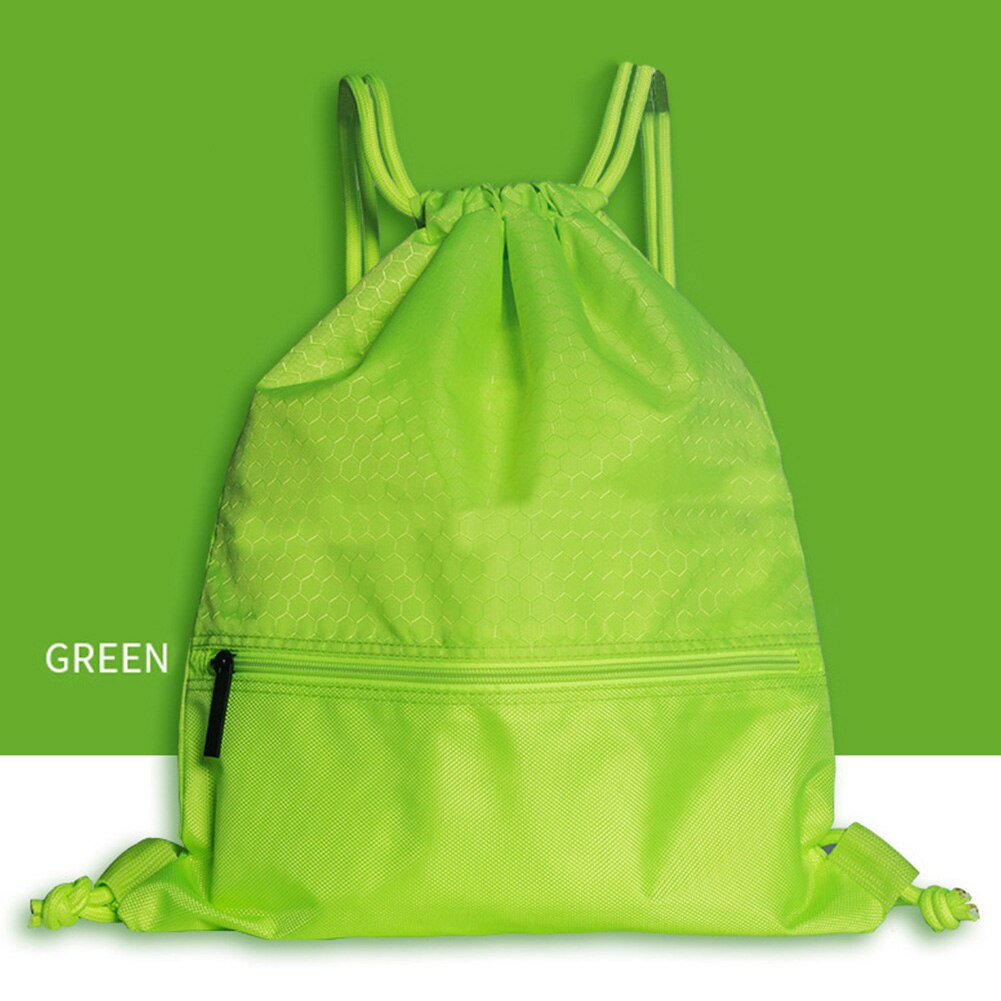 50*42cm Folding Drawstring Storage Waterproof Beam Bag Wear-resistant Sport With Zipper Pocket Home Swimming Backpack Travel