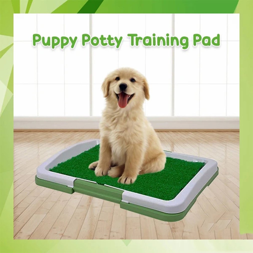 3 Layers Large Dog Pet Potty Training Pad Mat Puppy Tray Grass Toilet Simulation Lawn For Indoor Potty Training